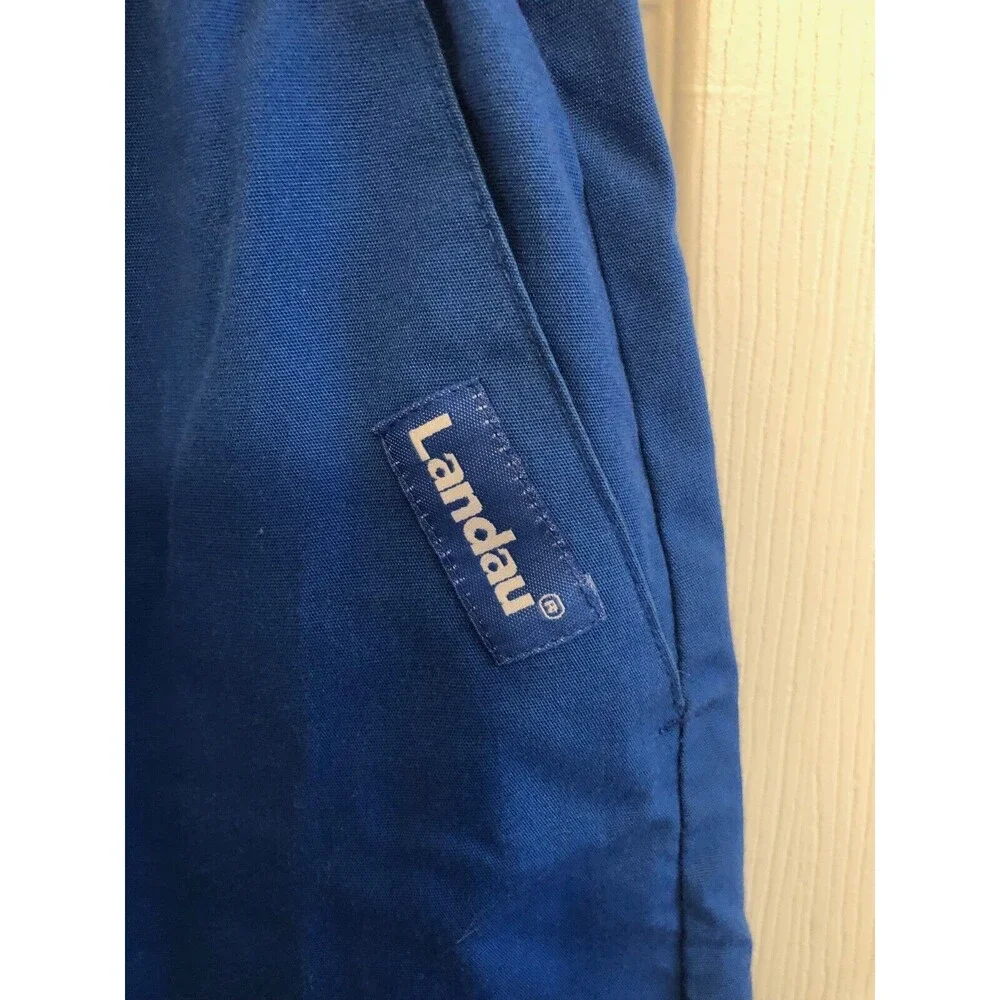 Landau Scrub Pants Large Blue Unisex with‎ Front and Back Pockets